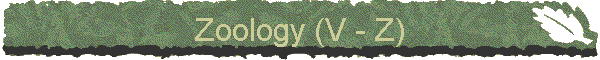 Zoology (V - Z)